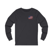 Load image into Gallery viewer, Vintage American Flag Lacrosse 2-Sided Long Sleeve T-Shirt