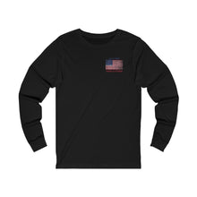 Load image into Gallery viewer, Vintage American Flag Lacrosse 2-Sided Long Sleeve T-Shirt
