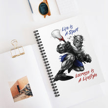 Load image into Gallery viewer, Lacrosse Spiral Notebook