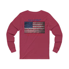 Load image into Gallery viewer, Golf Vintage American Flag 2-Sided Long Sleeve T-Shirt