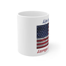 Load image into Gallery viewer, Patriotic Lacrosse Mug 11oz