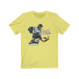 Hockey Zombie Graphic Short Sleeve T-Shirt
